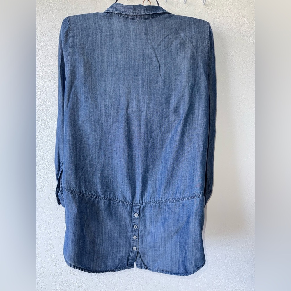 Liverpool Light Blue Denim Shirt - Picture 2 of 9
